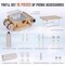 Picnic Basket for 2, Handmade Wicker Picnic Set with Folding Table and Waterproof Blanket, Large Insulated Picnic Basket with Wine Bag & Cutlery Kit for Picnic, Camping, Holidays (Cherry)